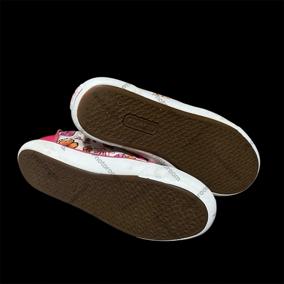 Coach Floral  Pink and White Sneakers women’s 7 - Picture 11 of 11
